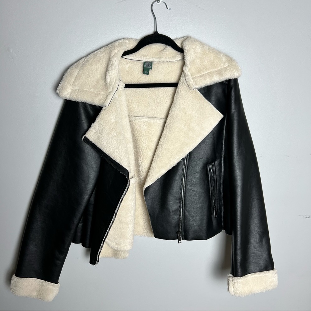 Leather Fur lined jacket